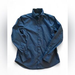 Guess Navy Dress Shirt for Men Size Small Slim Fit